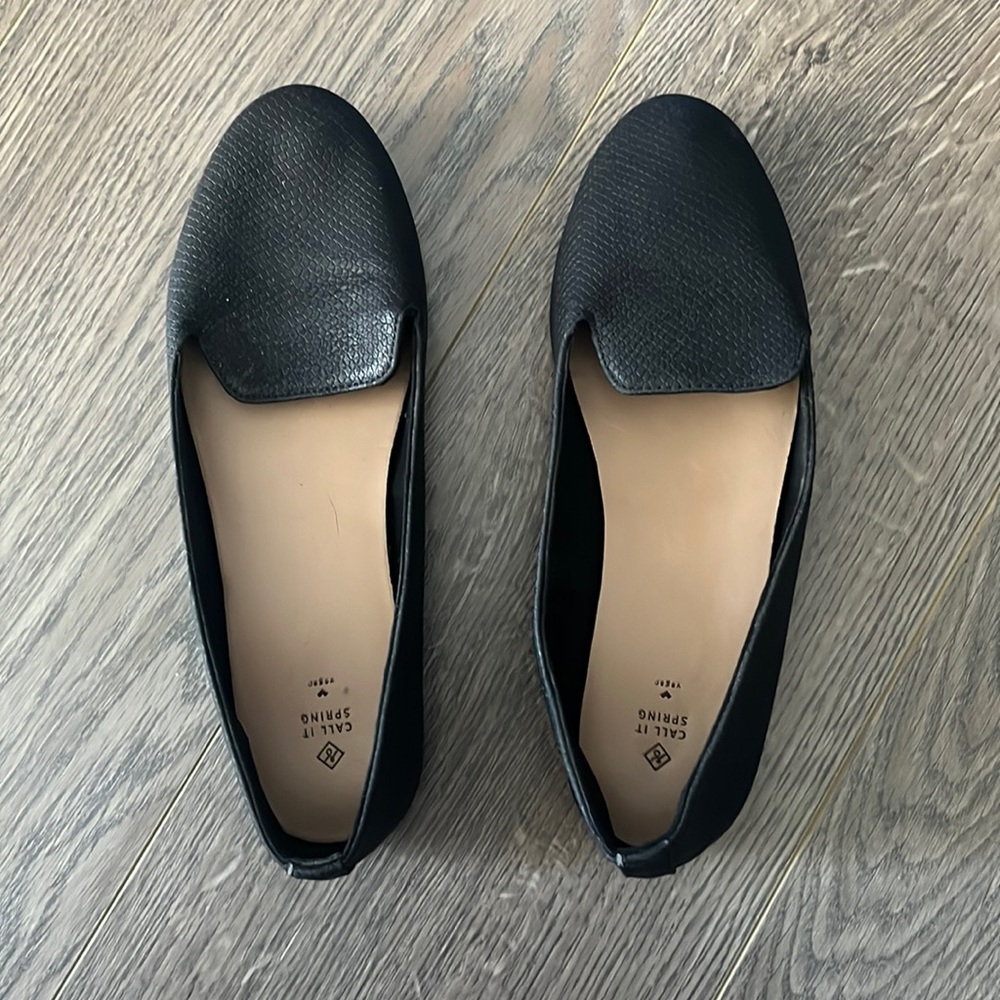 Black loafers